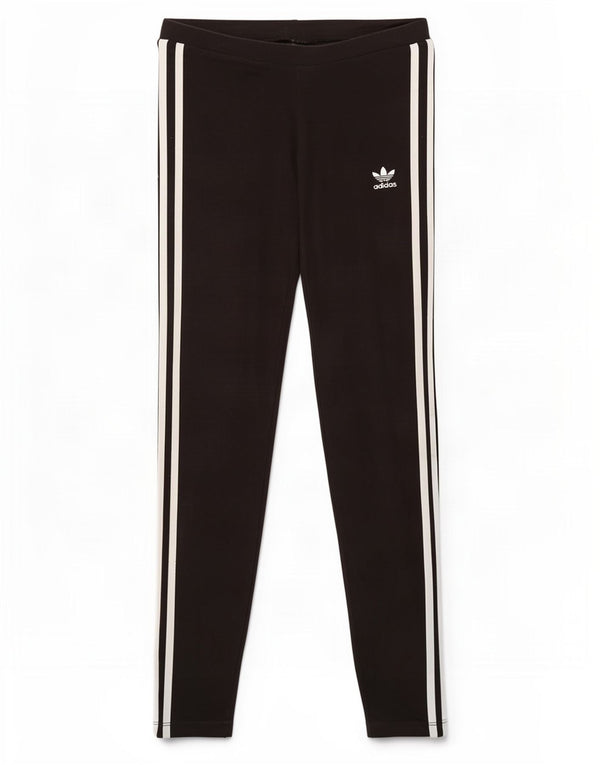 Leggings pentru femei Adidas UK 12, bumbac mediu negru
