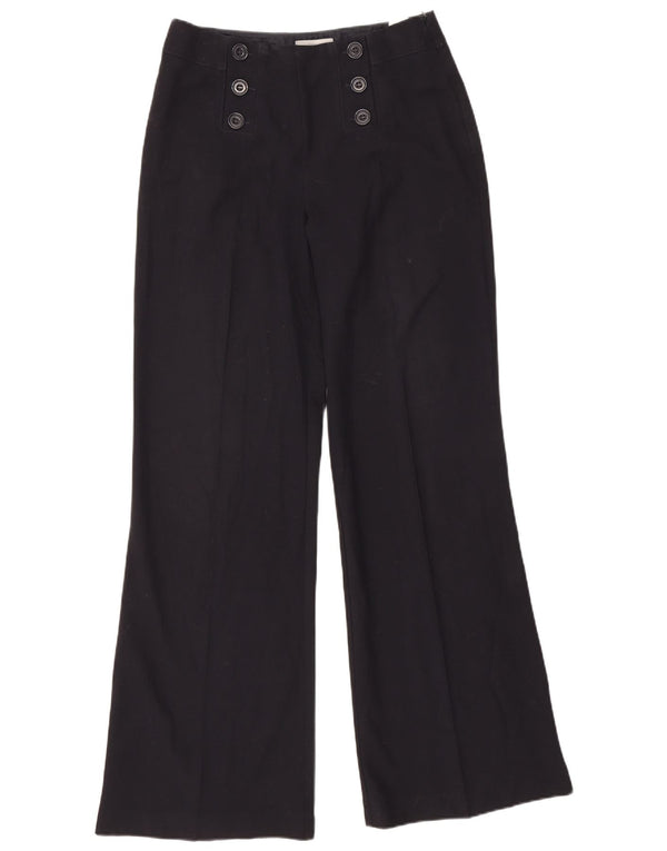 Marks & Spencer Pantaloni casual Flare pentru femei UK 12 Medium W30 L33 Bleumarin