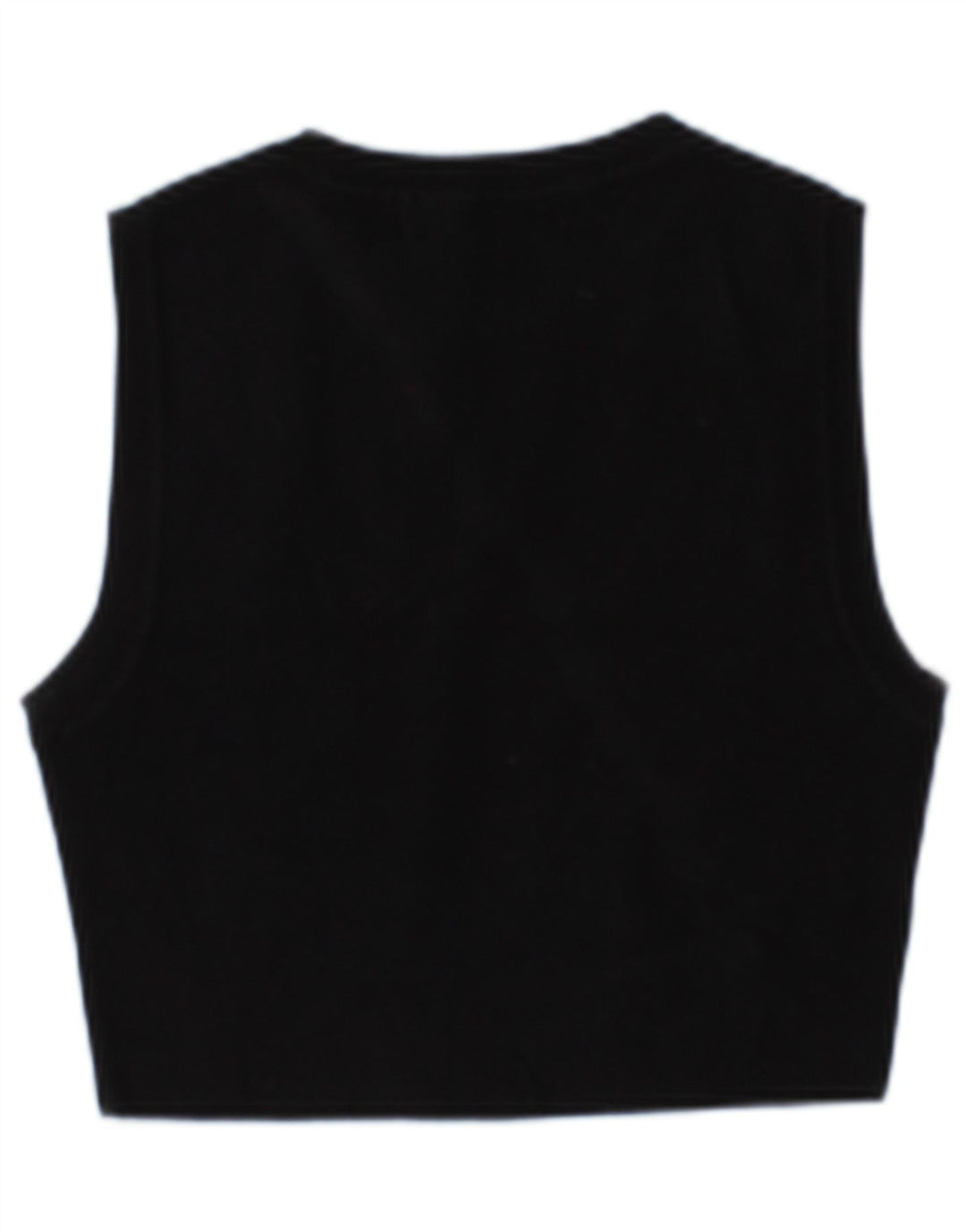 Top cu vestă pentru femei Zara UK 14, mare, neagră, viscoză