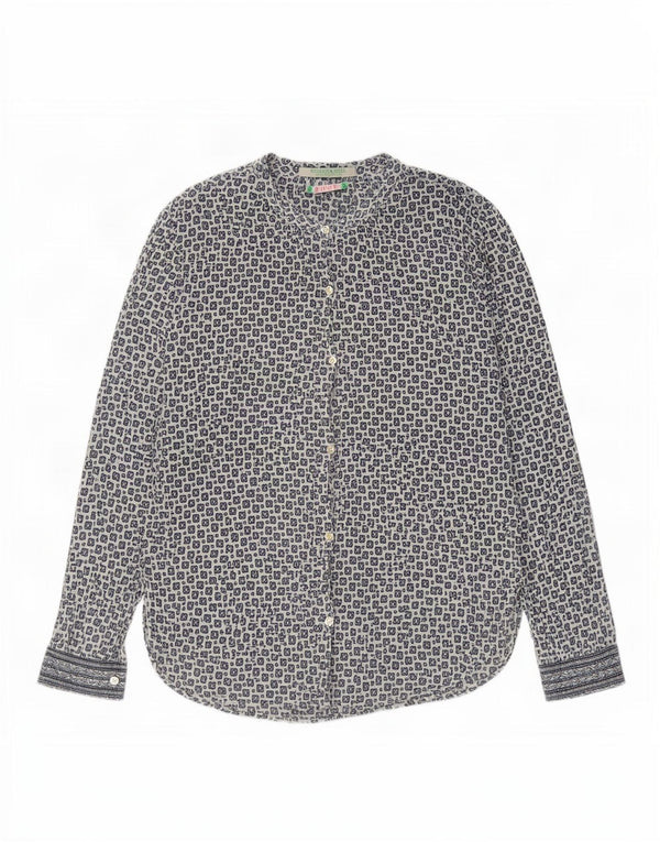 Bluză cămașă supradimensionată pentru femei Scotch & Soda US 1 XS Blue Geometric