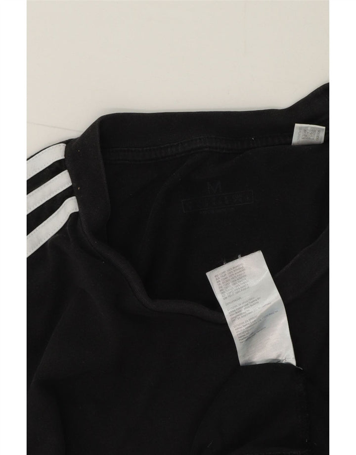 Tricou pentru bărbați Adidas Top Mediu Negru Bumbac