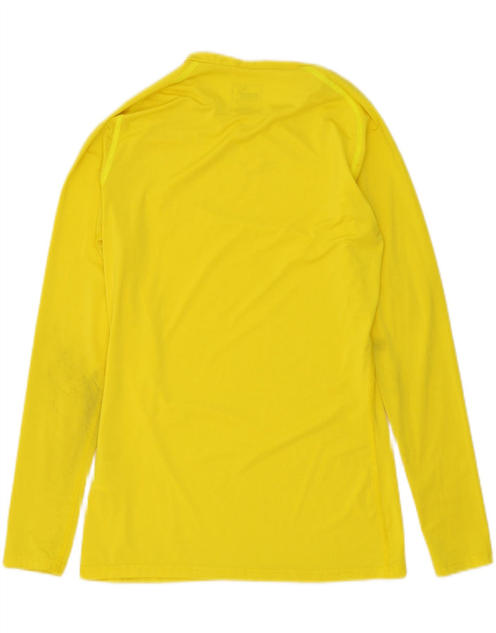 PUMA Womens Top Long Sleeve UK 14 Large Yellow Polyester Vintage Puma and Second-Hand Puma from Messina Hembry 