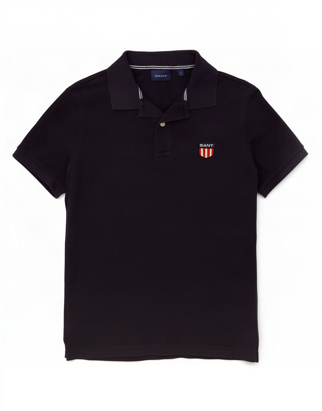Tricou polo pentru bărbați Gant, bumbac, albastru bleumarin