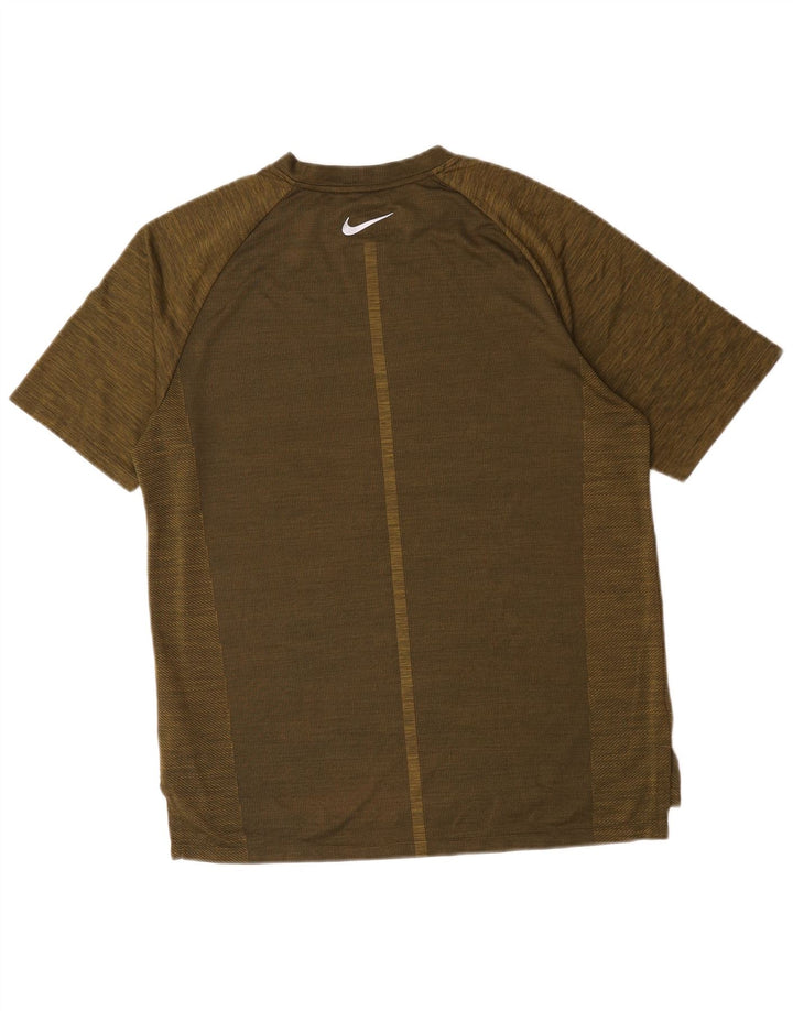 Tricou Nike pentru bărbați Dri Fit Top Mediu Kaki Poliester cu pături