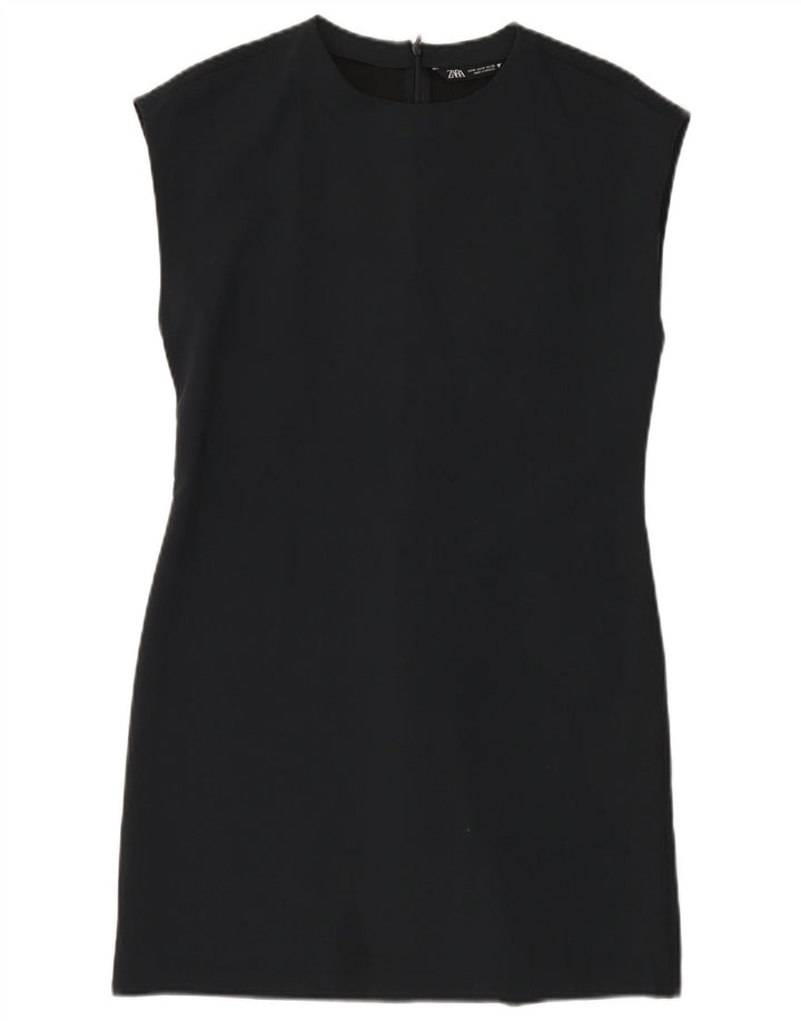Rochie teacă pentru femei Zara UK 12 Medium Bleumarin Poliester