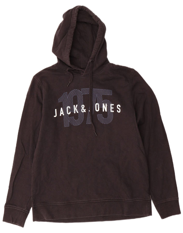 Jack & Jones pentru bărbați cu hanoră grafică Jumper XL bumbac negru
