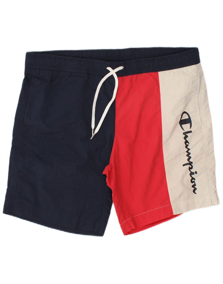 Pantaloni scurți de înot cu grafic pentru bărbați Champion, mari, albastru, color block