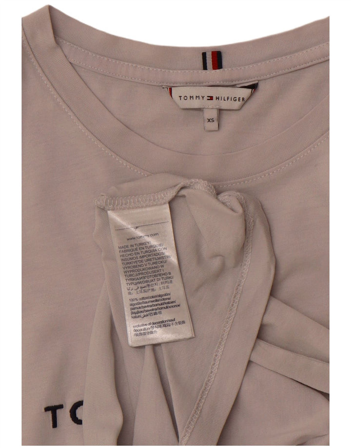 TOMMY HILFIGER Tricou cu grafic pentru femei Top UK 6 XS Bumbac gri