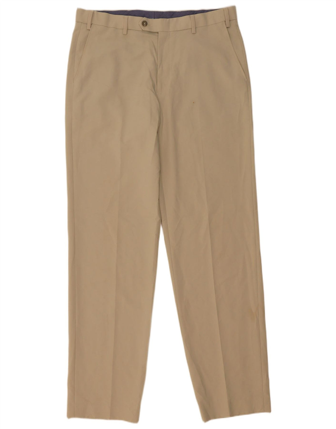 Pantaloni de costum obișnuiți pentru bărbați Marks & Spencer L34 L33 poliester bej
