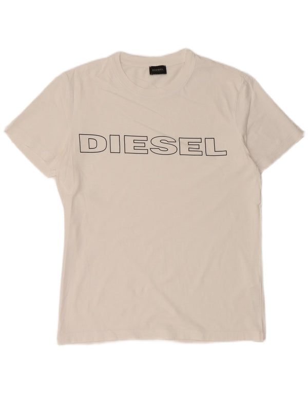 Tricou grafic pentru bărbați DIESEL Top mic Bumbac alb