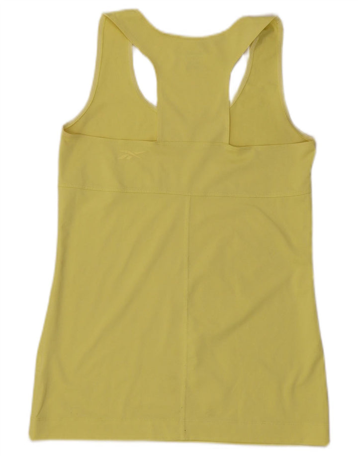 Vest Top pentru femei Reebok UK 12 Medium Galben Poliester