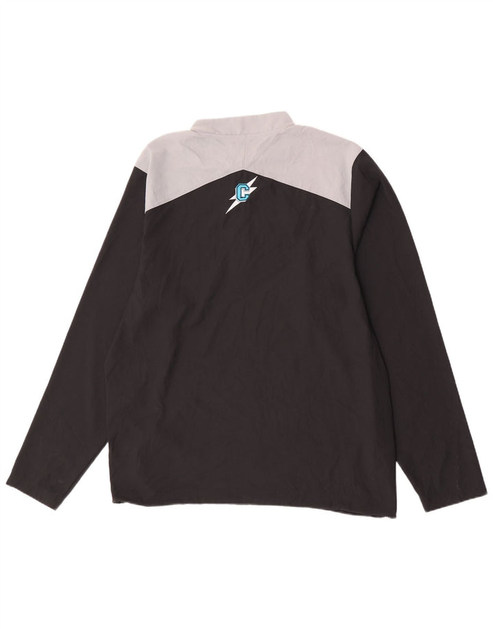 Under Armour Cold Gear Top cu mânecă lungă pentru bărbați, mediu negru, colorblock