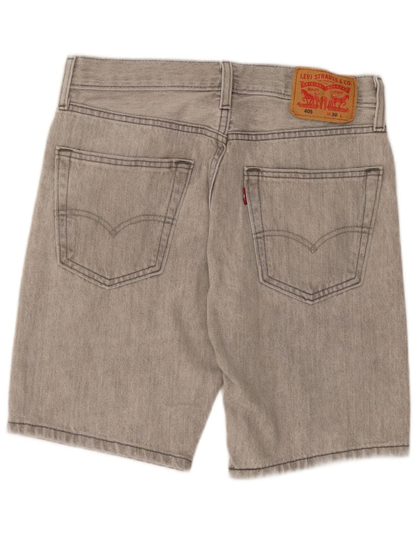 Pantaloni scurți Levi's 405 Denim W30, bumbac gri mediu