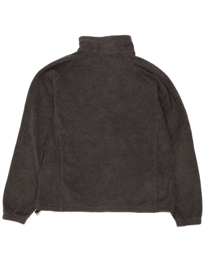 Jachetă fleece Columbia pentru femei, cu tăiere lejeră, UK 16, mare, gri, poliester