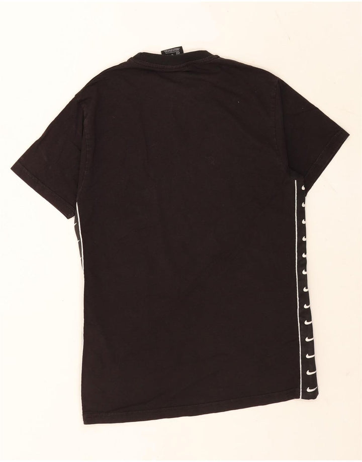 Tricou grafic Nike pentru bărbați Top mediu negru bumbac
