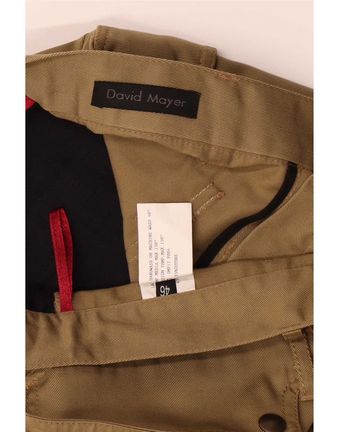 David Mayer Pantaloni cargo bootcut pentru femei IT 46 Large W31 L29 Khaki