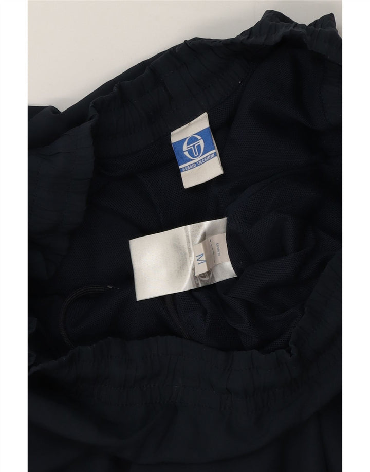 Sergio Tacchini Pantaloni de trening pentru bărbați, mijlocii, albastru bleumarin, color block
