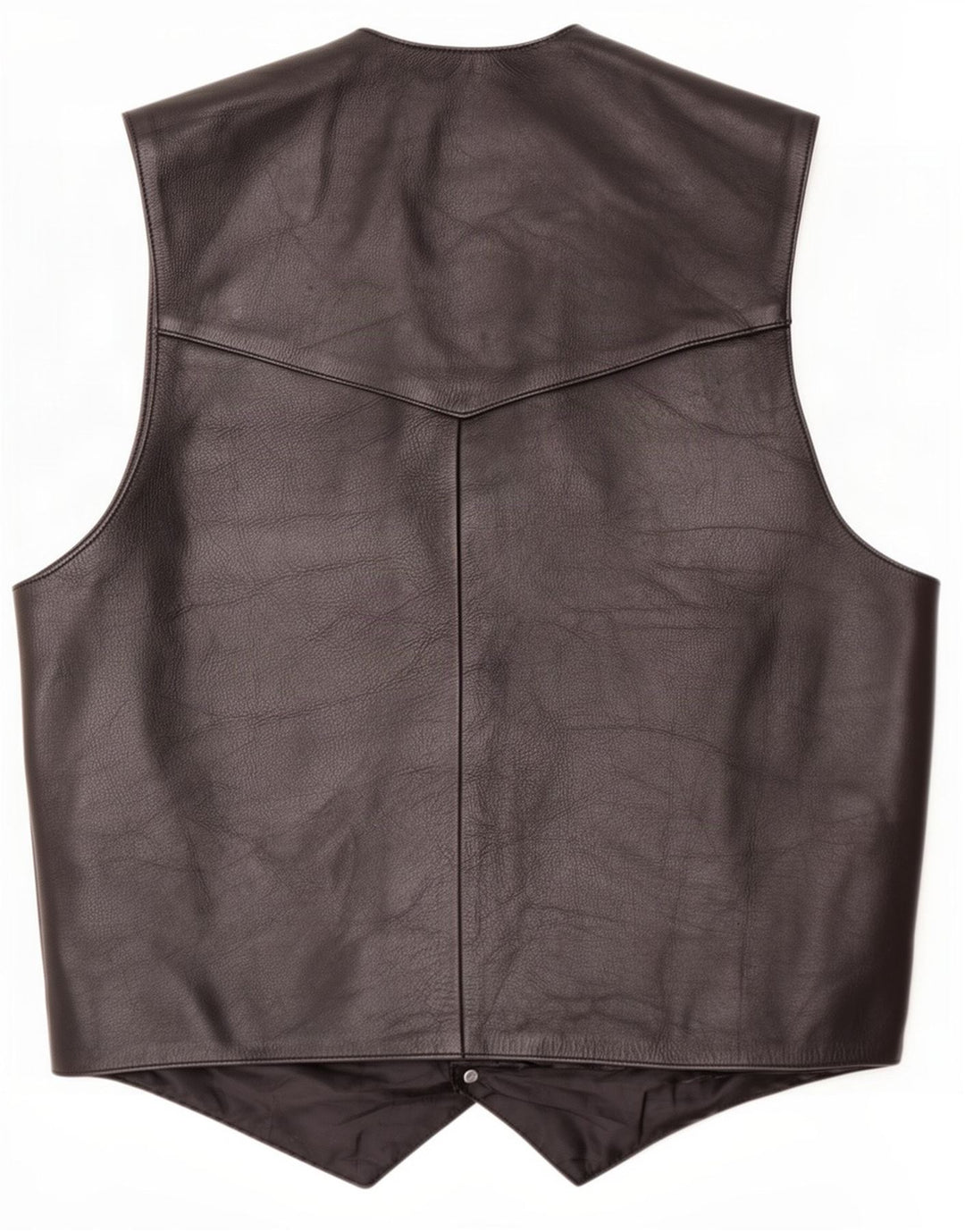 Vestă din piele vintage pentru bărbați 2XL neagră
