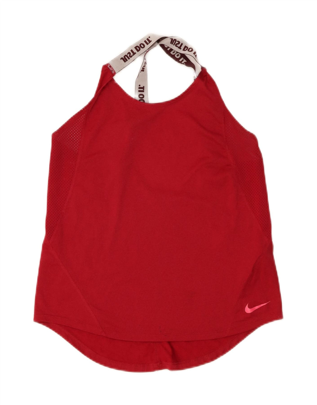 Vesta Nike Dri Fit pentru femei UK 12 Poliester roșu mediu