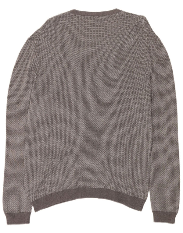 BENETTON Womens Cardigan Sweater UK 18 XL Grey Flecked Viscose