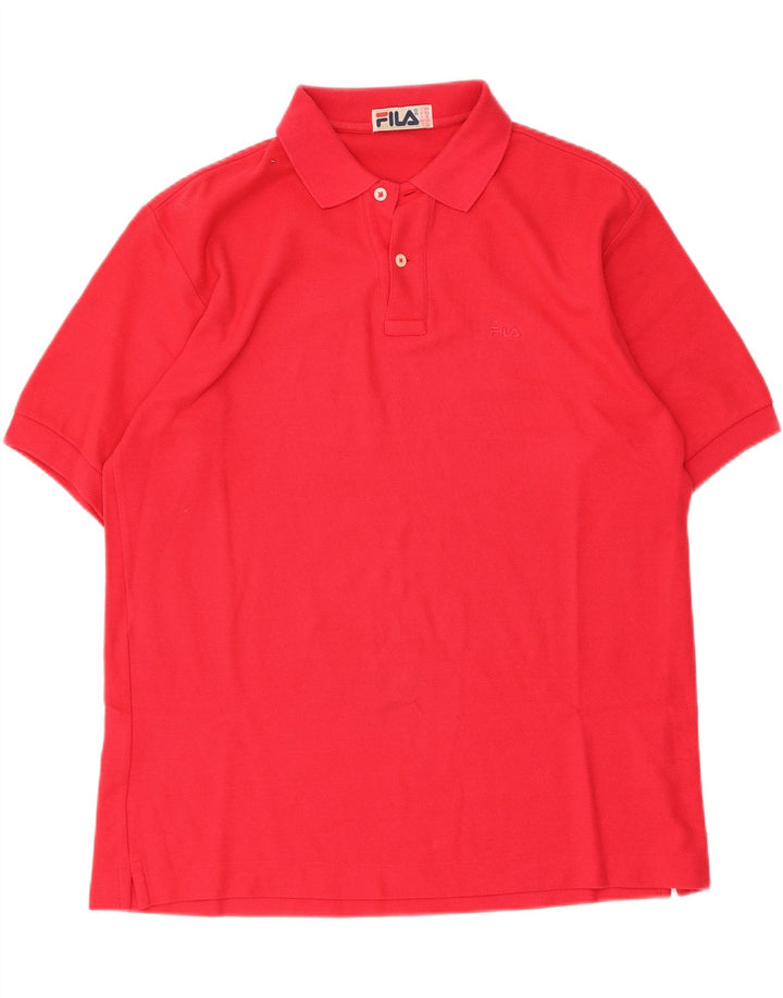 Tricou Polo Fila Bărbați IT 48 Bumbac Roșu Mediu