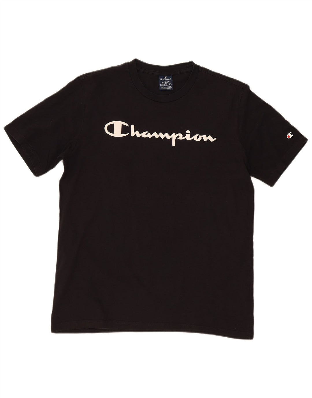 Tricou grafic pentru bărbați Champion Top Mediu Negru