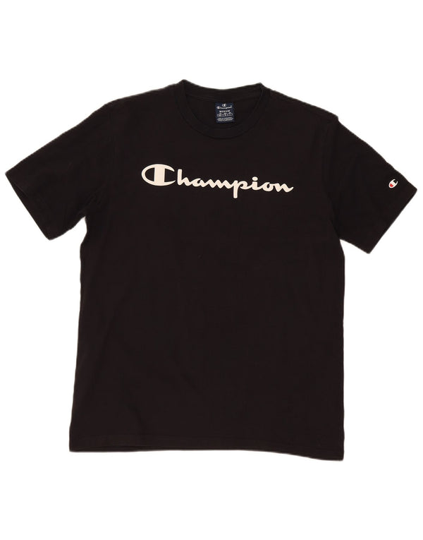 Tricou grafic pentru bărbați Champion Top Mediu Negru