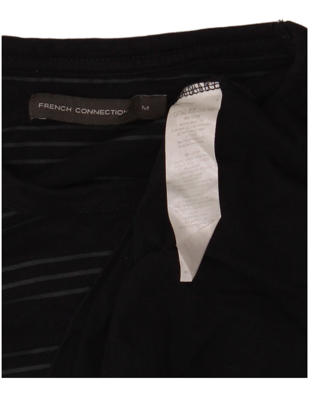 Tricou pentru bărbați French Connection Top Mediu Bleumarin, Bumbac cu dungi