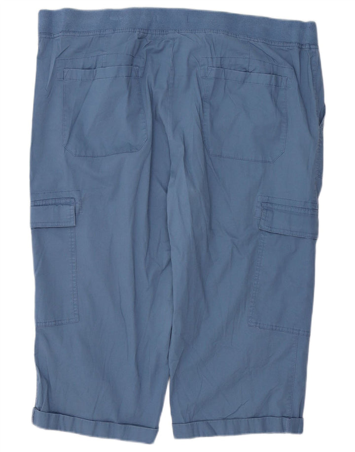 Pantaloni capri cargo pentru femei CHAPS 2XL W42 L19 bumbac albastru