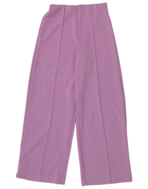 Marks & Spencer Pantaloni casual pentru femei cu picioare largi UK 8 Small W26 L30 Violet