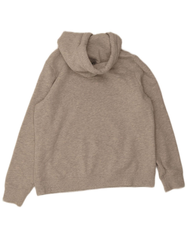 Pulover cu glugă Superdry pentru femei UK 16, mare, gri bumbac cu pete