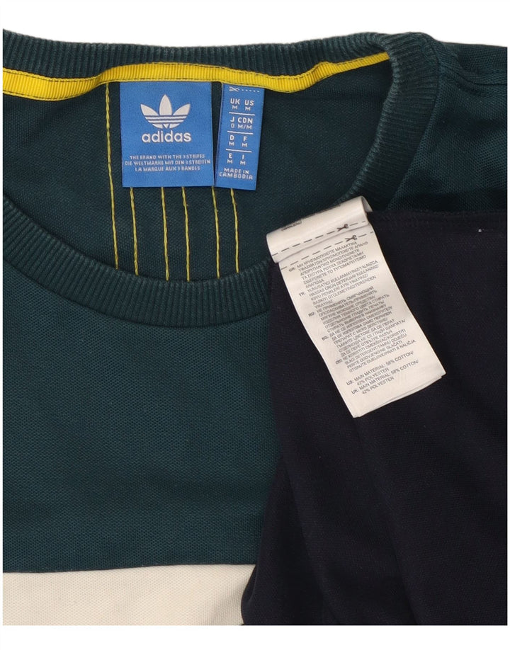 Tricou pentru bărbați Adidas Top mediu multicolor din bumbac color bloc
