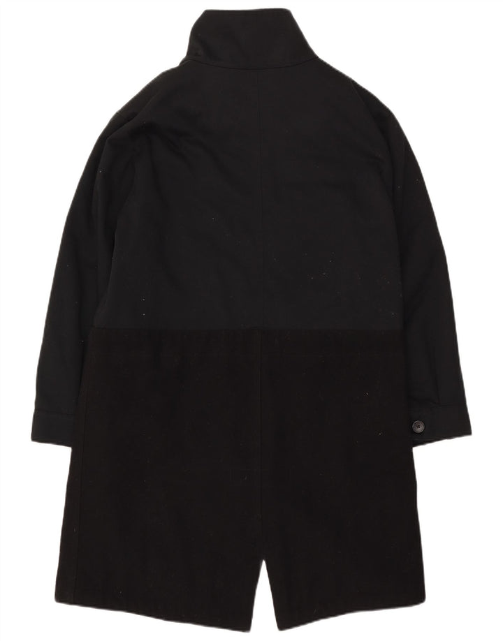 ADIDAS Womens Overcoat UK 10 Small Black Polyester