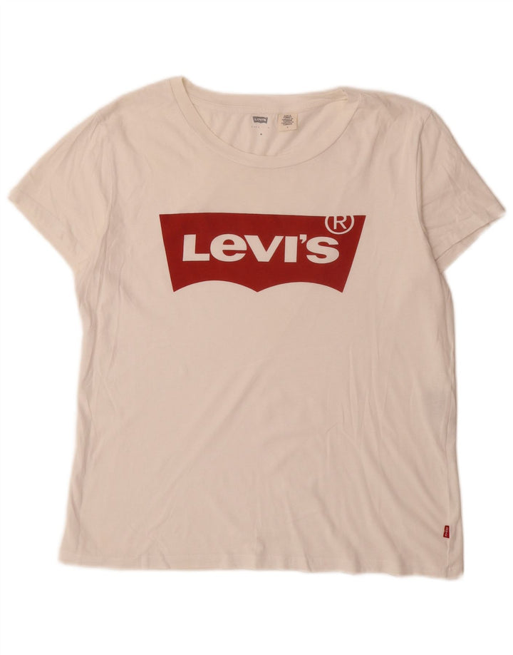 Tricou grafic Levi's pentru femei Top UK 14 Medium White