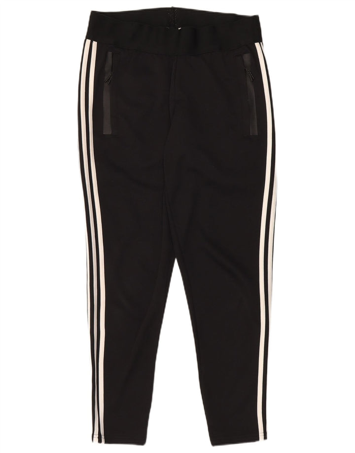 Pantaloni de trening ADIDAS pentru femei UK 8/10 Poliester negru mic