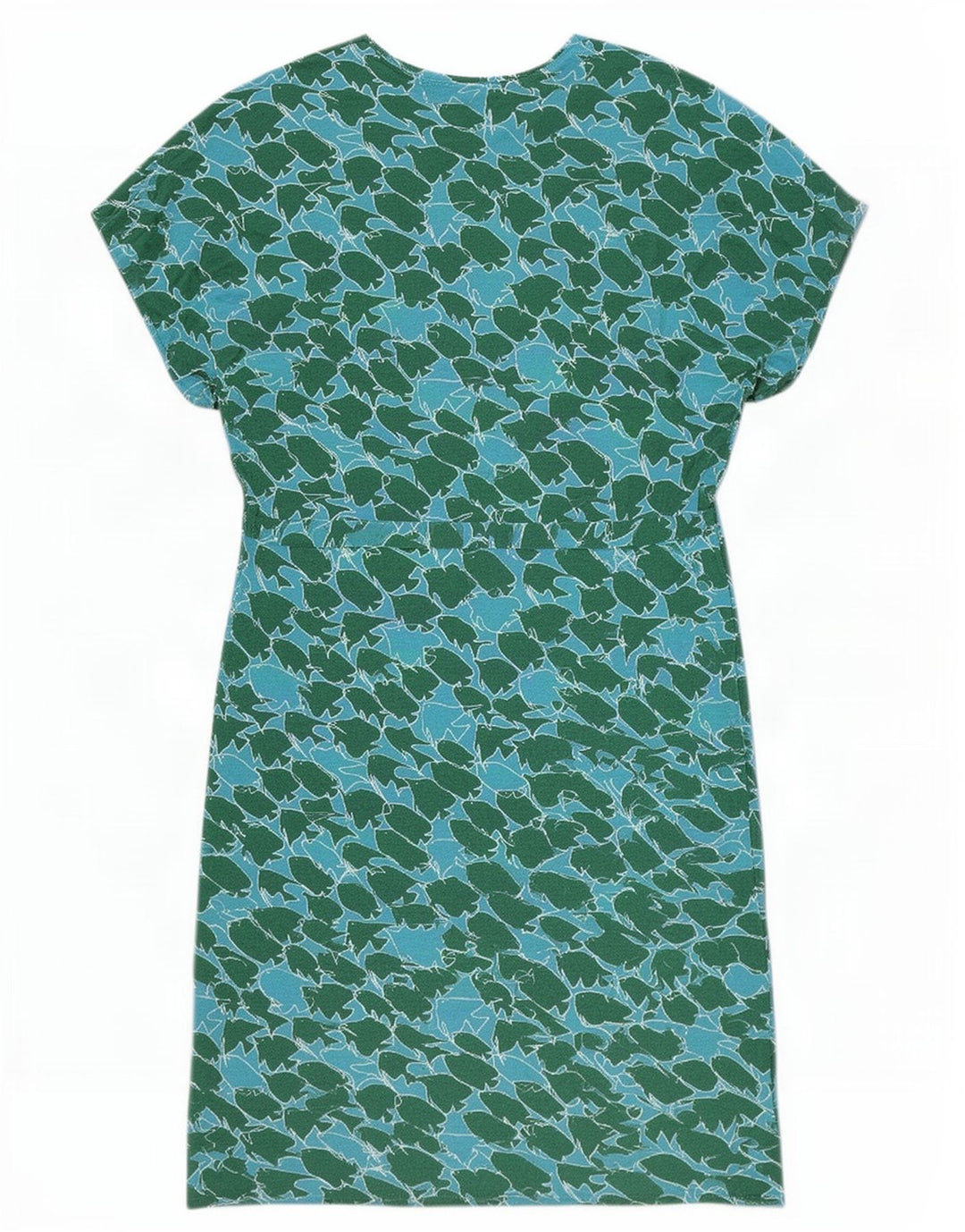 Sundek rochie schimbătoare cu model abstract pentru femei UK 10 mic albastru viscoză