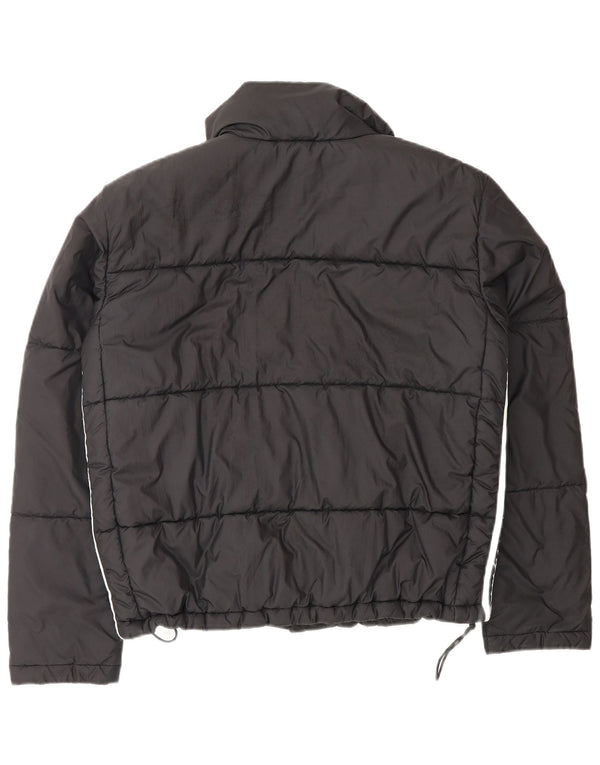 Jachetă căptușită supradimensionată pentru femei Adidas UK 10 Poliester negru mic