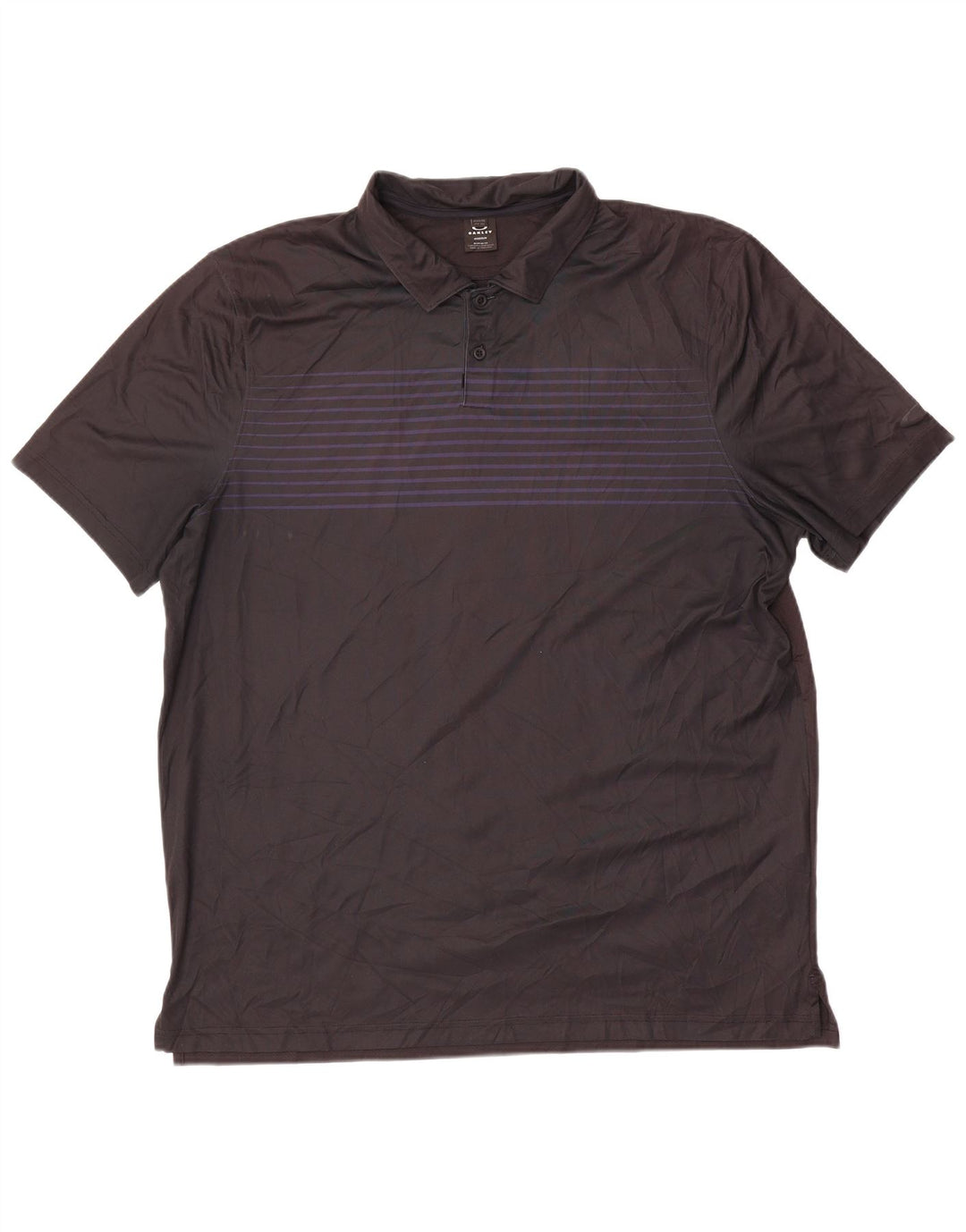 Tricou polo Oakley pentru bărbați 2XL poliester cu dungi negre