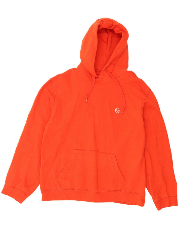 SERGIO TACCHINI Womens Hoodie Jumper UK 16 Large Red Vintage Sergio Tacchini and Second-Hand Sergio Tacchini from Messina Hembry 