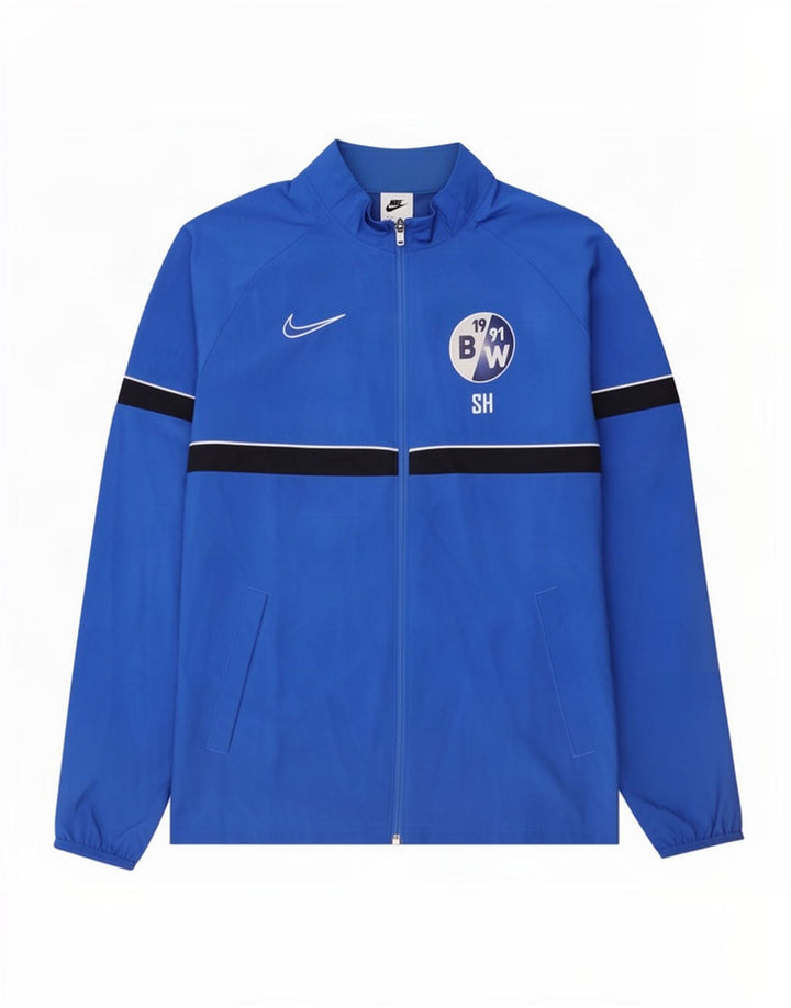 Jachetă de top pentru trening Nike Dri Fit Graphic pentru bărbați, albastru mediu, color block