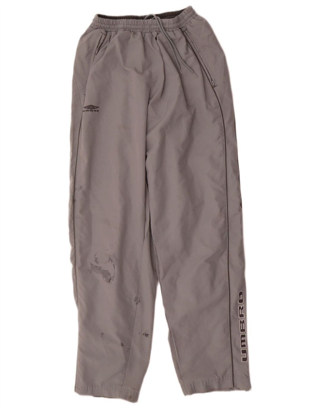 Pantaloni de trening grafic Umbro pentru bărbați, poliester mici, gri