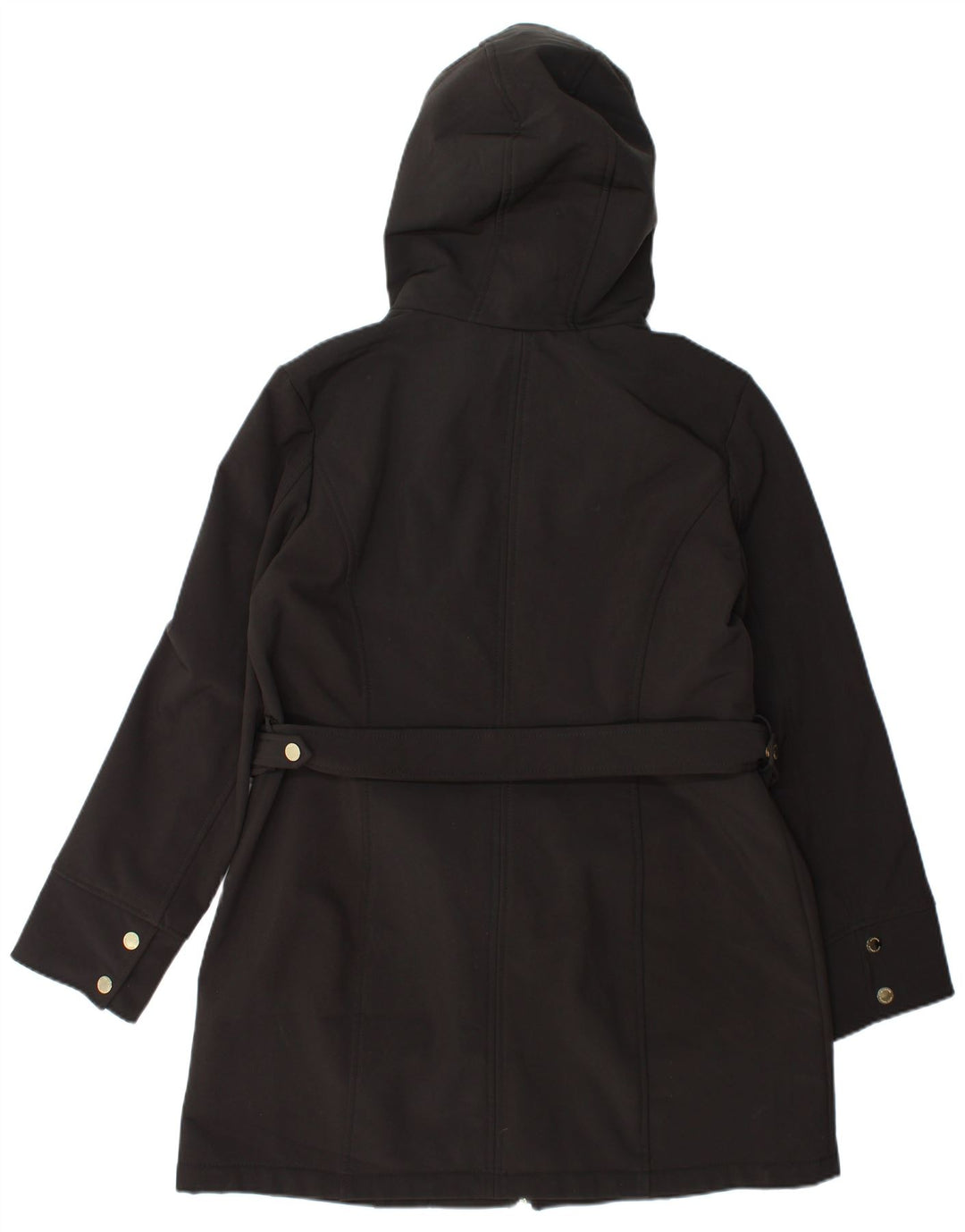 Jachetă parka cu glugă Michael Kors pentru femei UK 16 Poliester negru mare