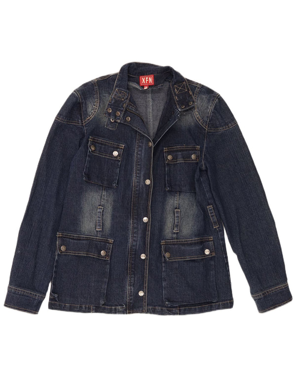 Jachetă de blugi pentru femei XFN Jeans UK 18 XL Bumbac bleumarin
