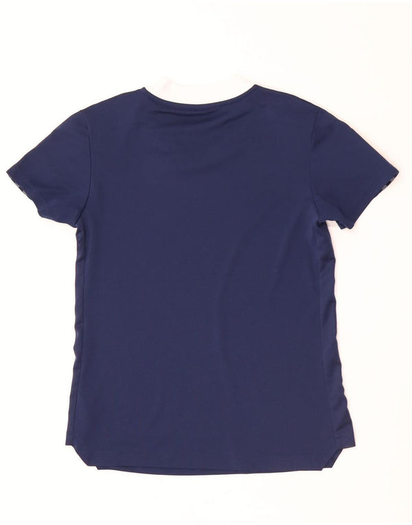 Tricou Adidas Aeroready pentru femei Top UK 8/10 Small Bleumarin Colorblock