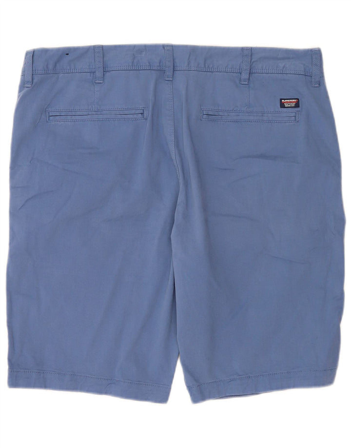 Pantaloni scurți chino Superdry pentru bărbați W34, mare, albastru, bumbac