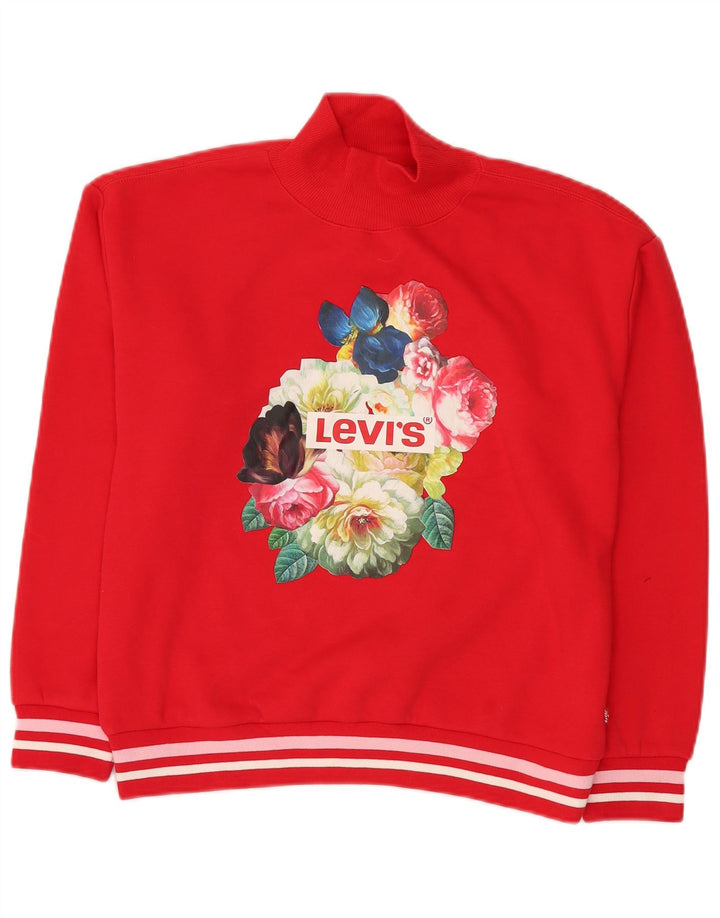 Pulover pentru fete Levi's Graphic Pulover 13-14 Ani Mare Roșu