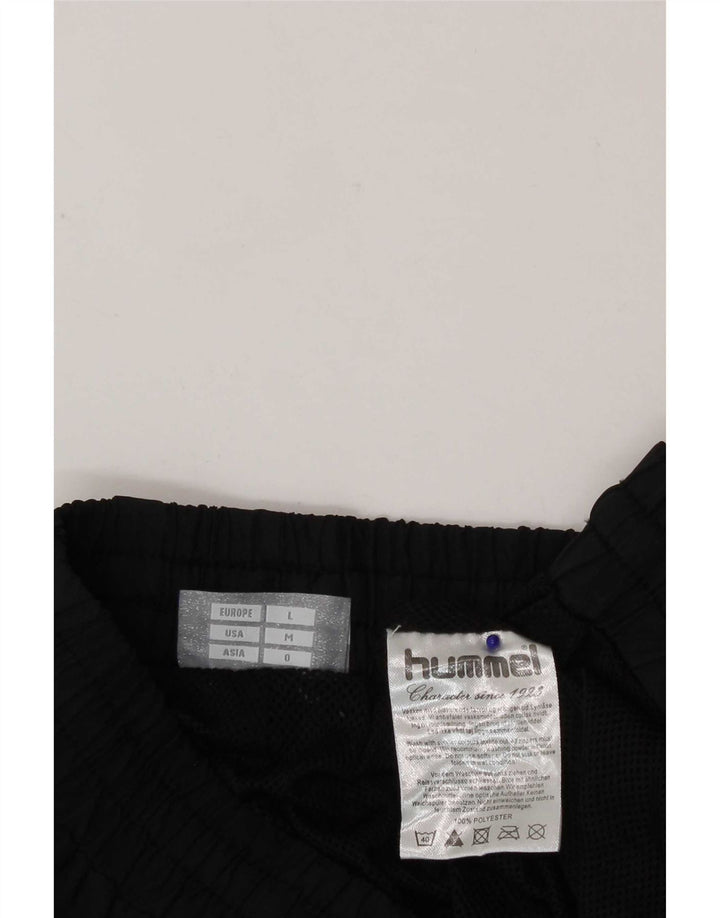 Pantaloni de trening grafic pentru bărbați Hummel, poliester mediu negru
