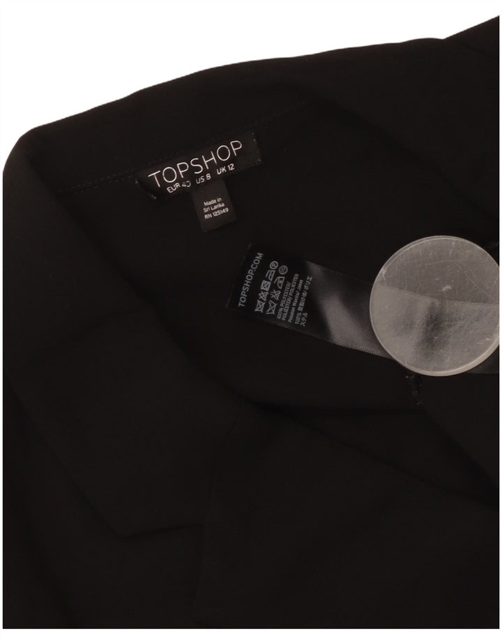Topshop Pardesiu pentru femei UK 12 Poliester mediu negru