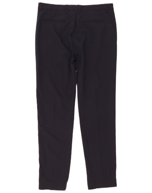 Pantaloni de costum conici pentru bărbați Zara EU 40 Mediu L31 L31 Bleumarin Clasic