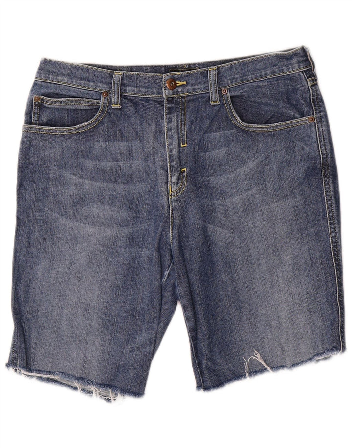 Pantaloni scurți din denim pentru bărbați Armani W32, bumbac albastru mediu